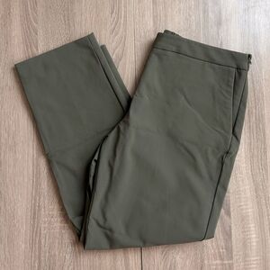 Calvin Klein Army Green Slim Fit Ankle Length Trousers Size 14